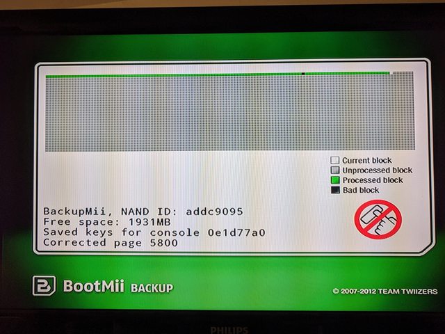 BackupMii In Progress