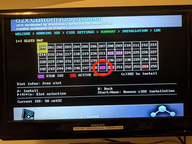 cIOS Slot 249 Selected
